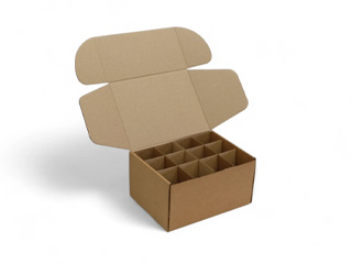 Самосборная картонная коробка для панакоты 195х150х105 мм