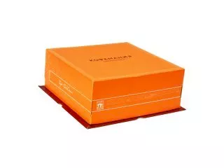 Коробка крышка-дно 190х190х150, непрозрачная, с печатью